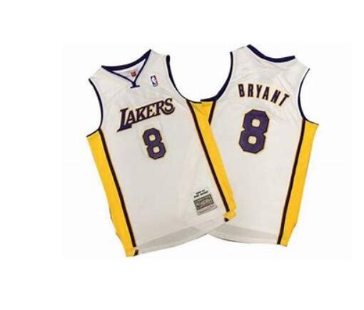Men Los Angeles Lakers #8 Bryant white jerseys->washington commanders->NFL Jersey
